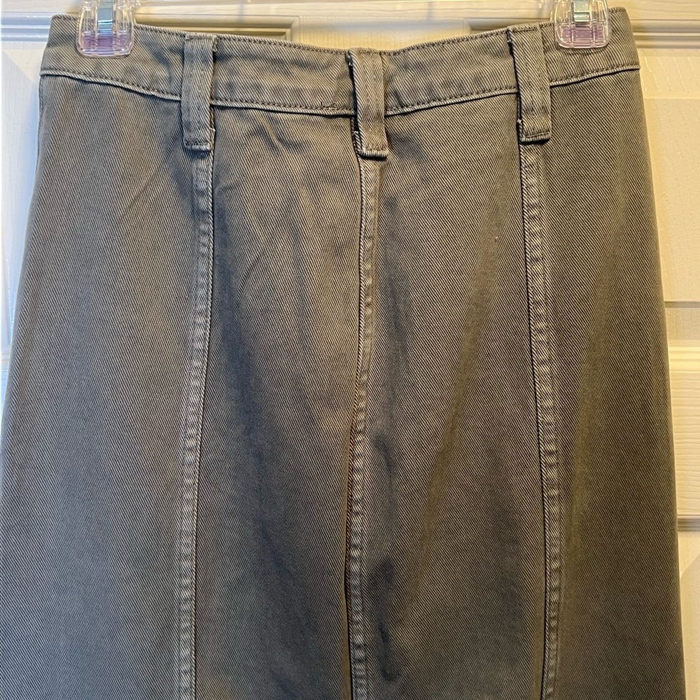 Blu Pepper Long Denim Skirt - Picture 6 of 9